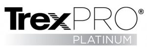 The logo for TrexPro Platinum contractors