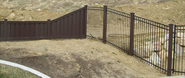 Iron and Trex Fence