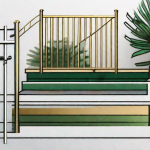 Various draper aluminum railing and fence materials