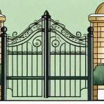 A picturesque springville landscape featuring various styles of iron railings and fences