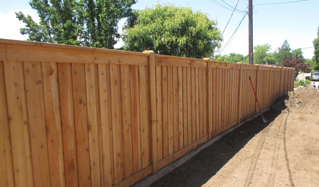 Durable cedar fence installation in Salt Lake County, UT