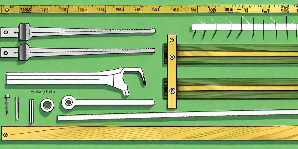 Various draper bufftech fencing materials such as posts
