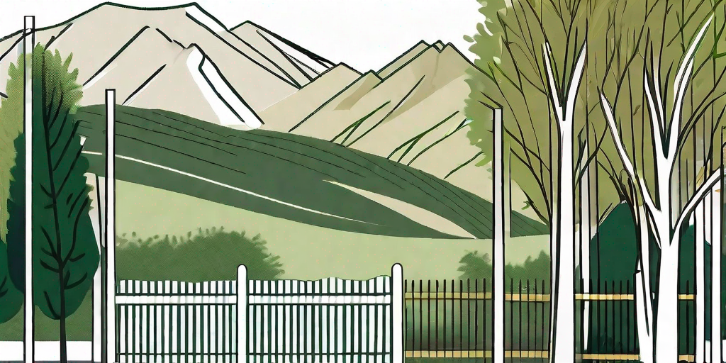 A variety of bufftech fencing materials neatly arranged