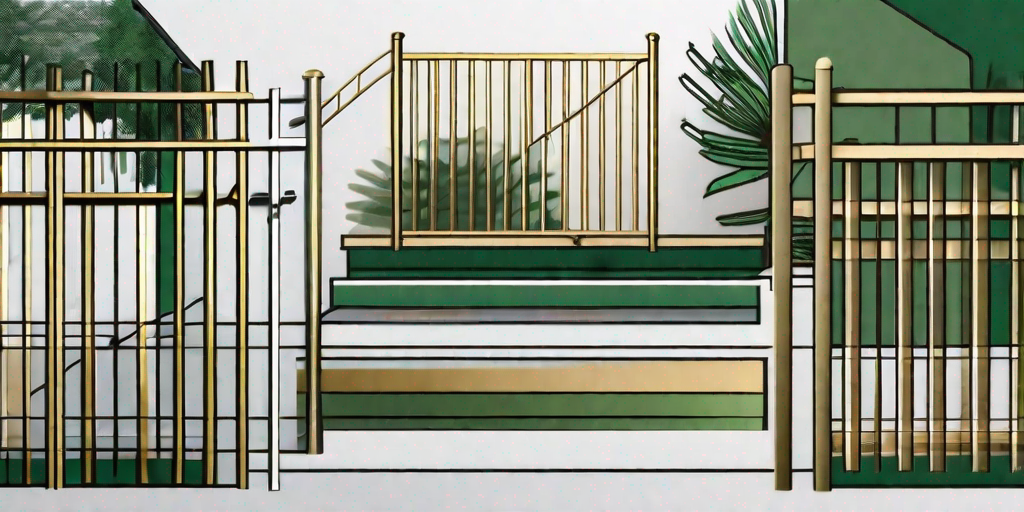 Various draper aluminum railing and fence materials