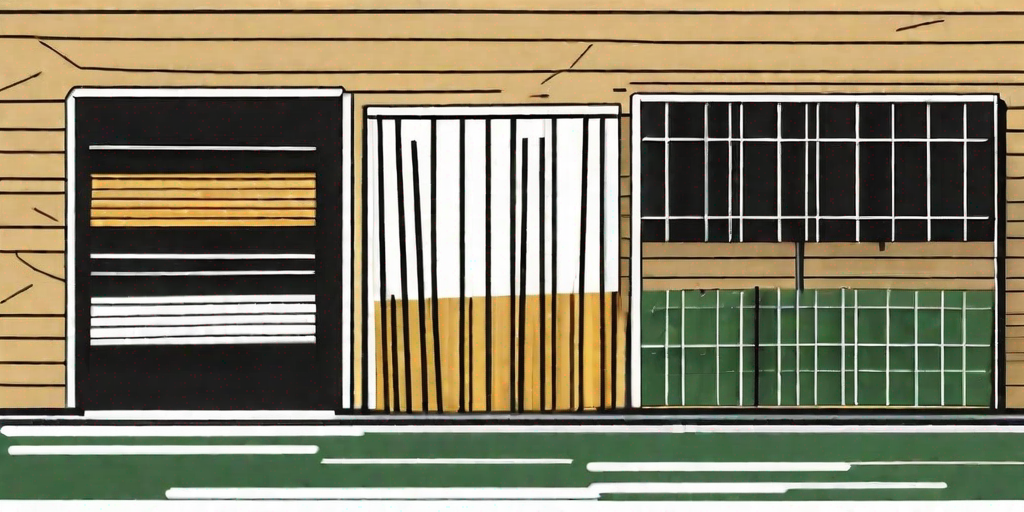 A well-stocked store filled with various types of fencing materials such as wooden planks