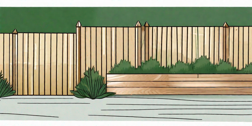 A cedar fence being installed in a provo landscape