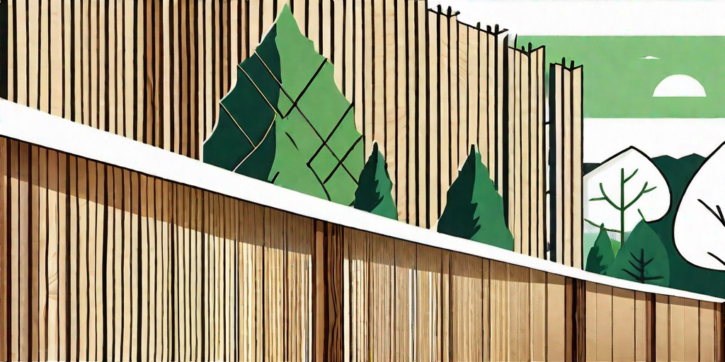 A scenic view of salt lake city with a newly installed cedar fence in the foreground