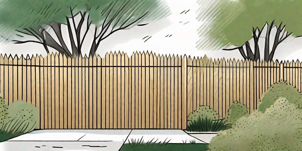 A serene cottonwood heights landscape featuring a sturdy cedar fence