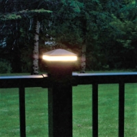 Aluminum Railing post cap lights